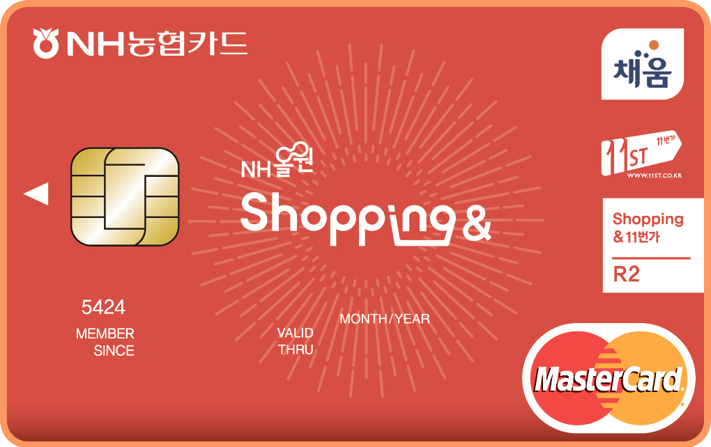 NH올원 Shopping 번가카드 R 타입 카드고릴라